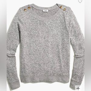 J Crew button-shoulder top in signature cozy yarn